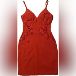 NWT Fashion Nova Women’s size small Fix Me a Cocktail Dress in red